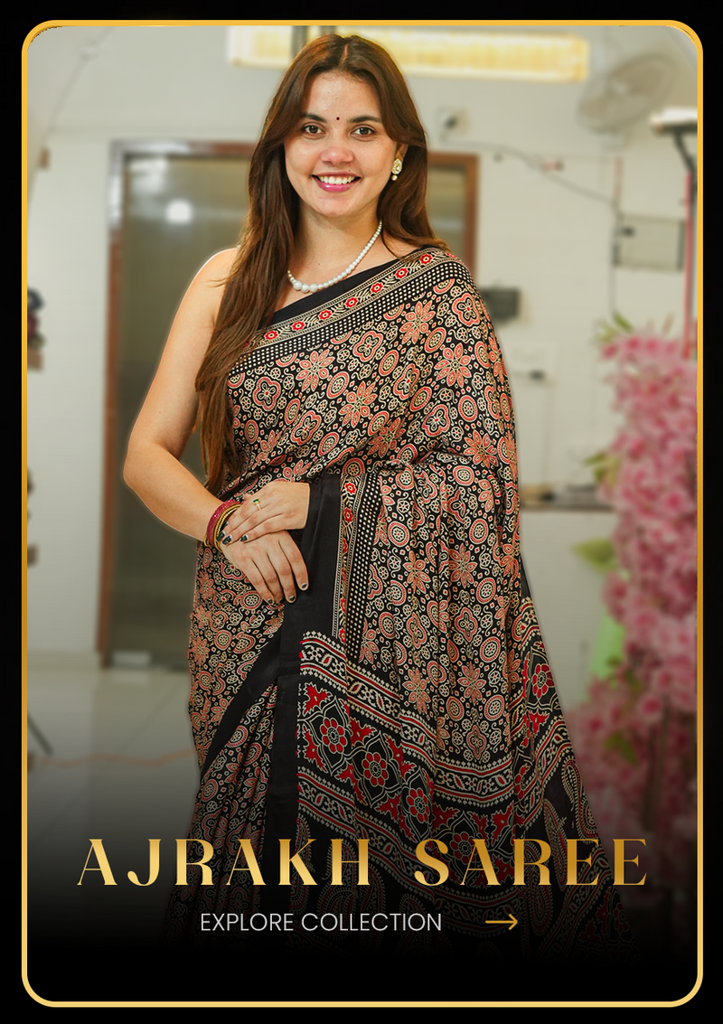 Ajrakh saree