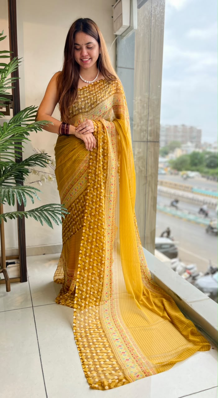 Soft Georgette Fabric Saree