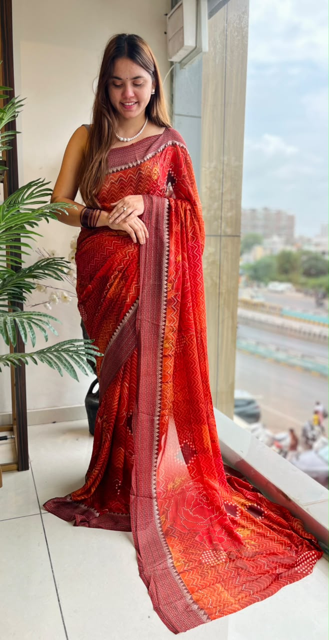 Soft Georgette Fabric Saree