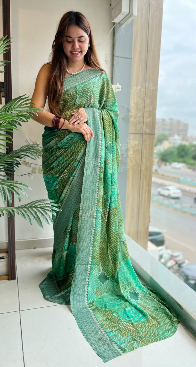 Soft Georgette Fabric Saree