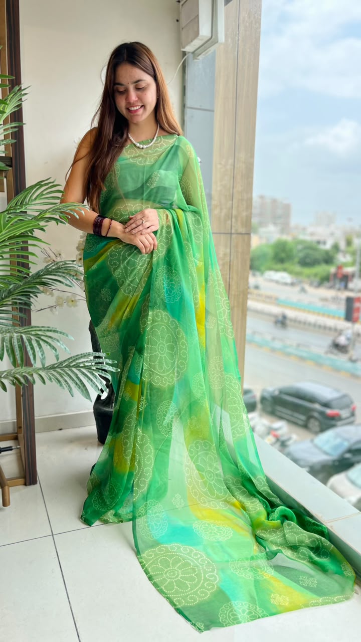 Soft Georgette Fabric Daily Wear Saree