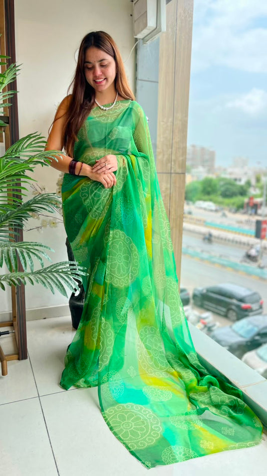 Soft Georgette Fabric Daily Wear Saree