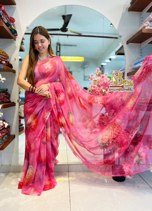 Premium Georgette Catalogue with Blouse