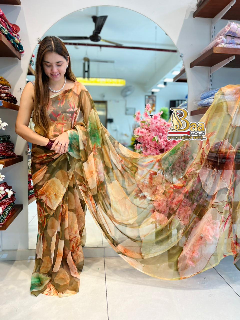 Premium Georgette Catalogue with Blouse