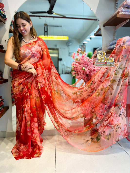 Premium Georgette Catalogue with Blouse
