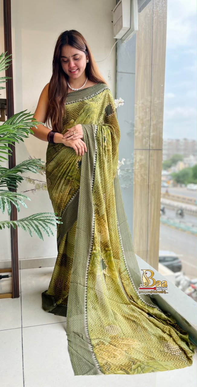 Marble Chiffon Foil Print