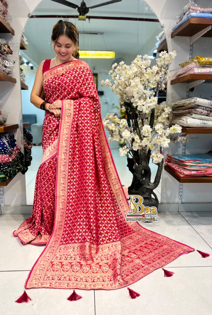 Junglo Bandhni Saree
