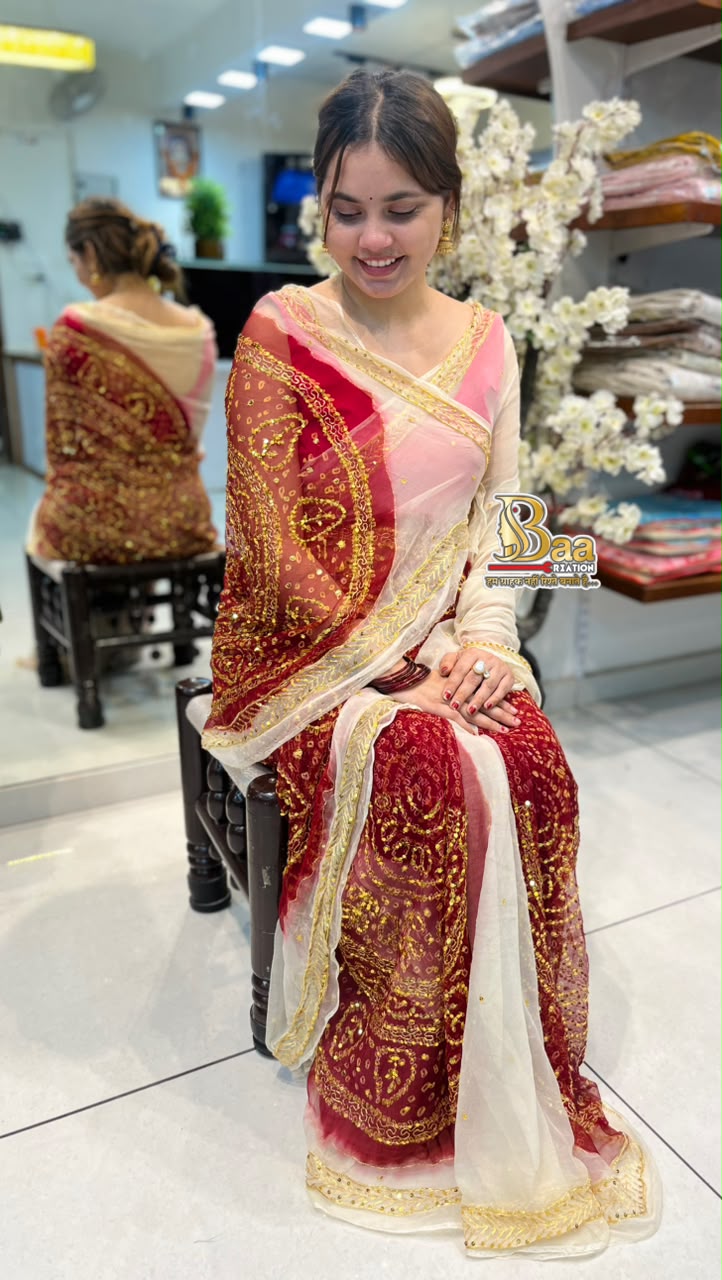 Pure Jamnagari Saree