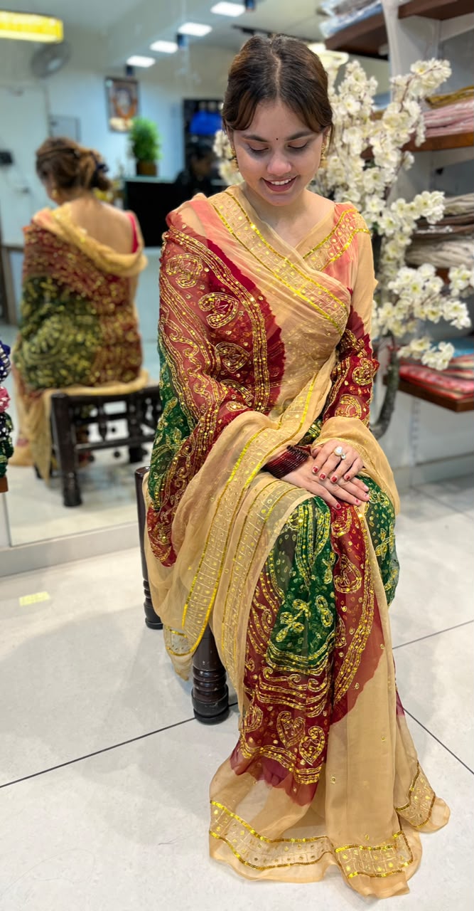 Pure Jamnagari Saree