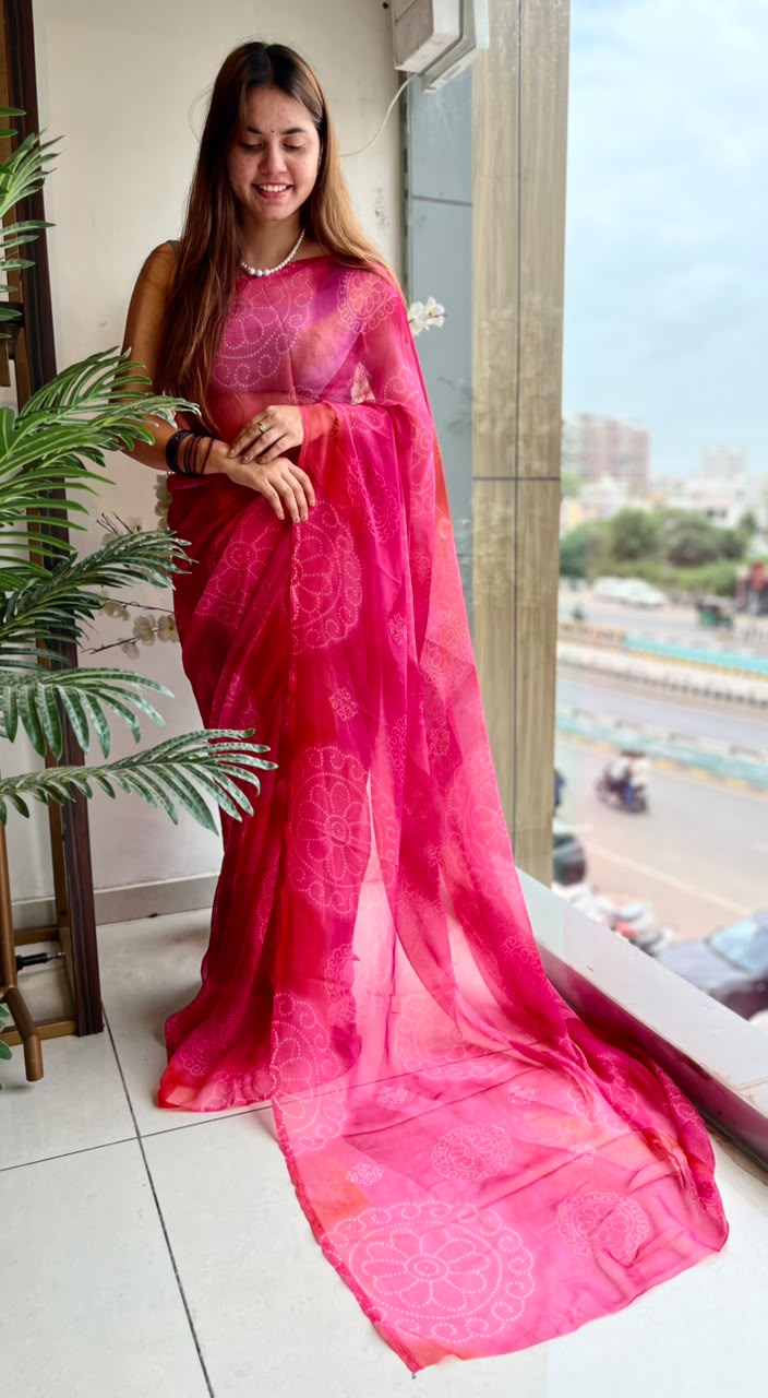 Soft Georgette Fabric Daily Wear Saree
