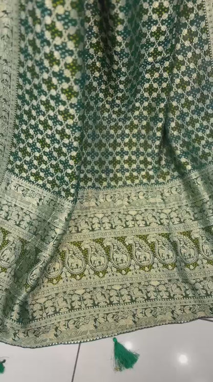 Junglo Bandhni Saree