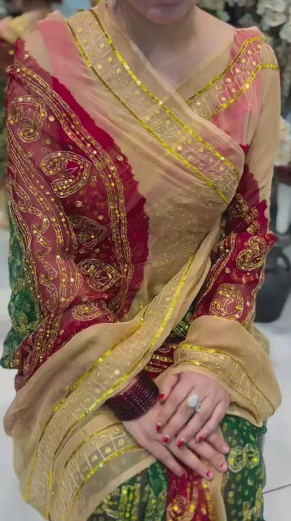 Pure Jamnagari Saree