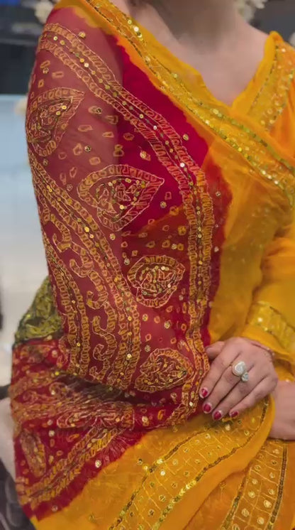 Pure Jamnagari Saree